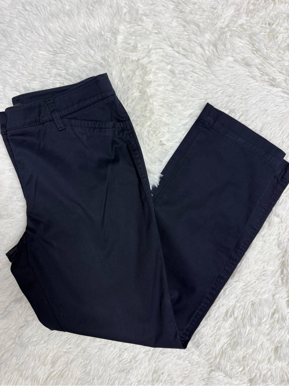 Talbots Stretch Cotton Chino Pants Women’s 6P Petite Navy Straight Leg
